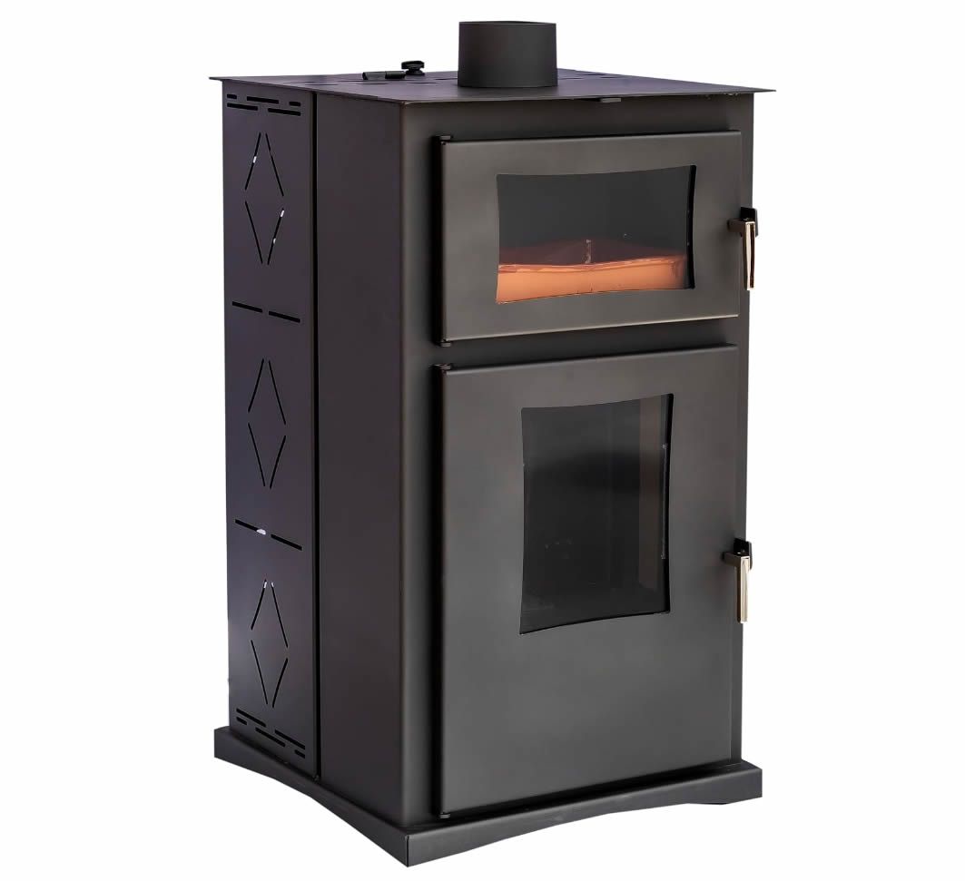 Estufa de Pellet con Horno sin Electricidad